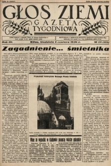Głos Ziemi : gazeta tygodniowa. 1939, nr 23