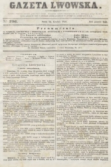 Gazeta Lwowska. 1851, nr 296
