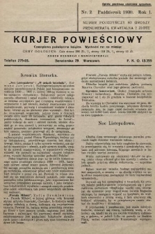 Kurjer Powieściowy : czasopismo poświęcone książce. 1930, nr 2