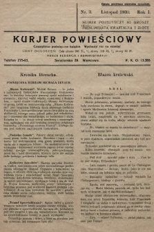 Kurjer Powieściowy : czasopismo poświęcone książce. 1930, nr 3