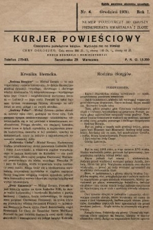 Kurjer Powieściowy : czasopismo poświęcone książce. 1930, nr 4