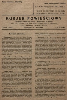 Kurjer Powieściowy : czasopismo poświęcone książce. 1931, nr 9-10