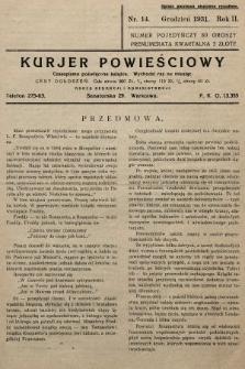 Kurjer Powieściowy : czasopismo poświęcone książce. 1931, nr 13