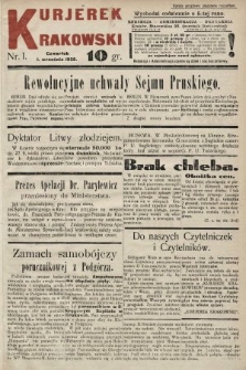 Kurjerek Krakowski. 1932, nr 1