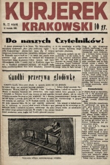 Kurjerek Krakowski. 1932, nr 27