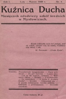 Kuźnica Ducha : miesięcznik młodzieży szkół średnich. 1929, nr 2