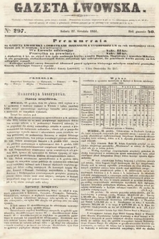 Gazeta Lwowska. 1851, nr 297