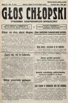 Głos Chłopski : tygodnik gospodarczo-społeczny. 1932, nr 3