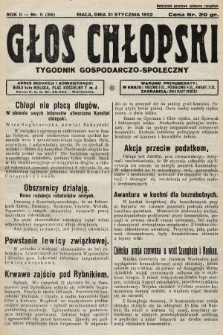 Głos Chłopski : tygodnik gospodarczo-społeczny. 1932, nr 5