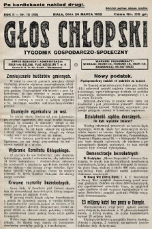 Głos Chłopski : tygodnik gospodarczo-społeczny. 1932, nr 12