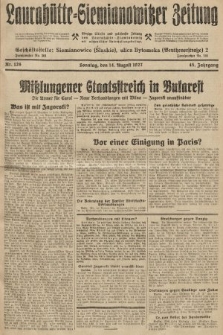 Laurahütte-Siemianowitzer Zeitung : enzige älteste und gelesenste Zeitung von Laurahütte-Siemianowitz mit wöchentlicher Unterhaitungsbeilage. 1927, nr 126