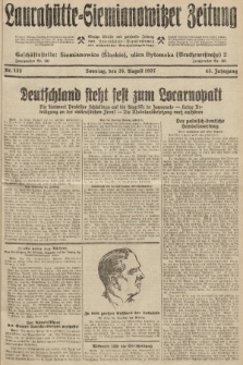 Laurahütte-Siemianowitzer Zeitung : enzige älteste und gelesenste Zeitung von Laurahütte-Siemianowitz mit wöchentlicher Unterhaitungsbeilage. 1927, nr 133