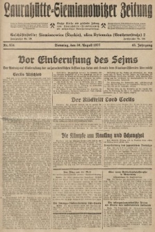 Laurahütte-Siemianowitzer Zeitung : enzige älteste und gelesenste Zeitung von Laurahütte-Siemianowitz mit wöchentlicher Unterhaitungsbeilage. 1927, nr 134