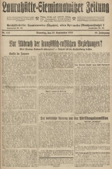 Laurahütte-Siemianowitzer Zeitung : enzige älteste und gelesenste Zeitung von Laurahütte-Siemianowitz mit wöchentlicher Unterhaitungsbeilage. 1927, nr 142
