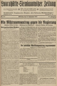 Laurahütte-Siemianowitzer Zeitung : enzige älteste und gelesenste Zeitung von Laurahütte-Siemianowitz mit wöchentlicher Unterhaitungsbeilage. 1927, nr 147