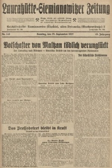 Laurahütte-Siemianowitzer Zeitung : enzige älteste und gelesenste Zeitung von Laurahütte-Siemianowitz mit wöchentlicher Unterhaitungsbeilage. 1927, nr 149