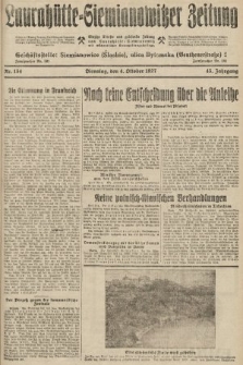 Laurahütte-Siemianowitzer Zeitung : enzige älteste und gelesenste Zeitung von Laurahütte-Siemianowitz mit wöchentlicher Unterhaitungsbeilage. 1927, nr 154