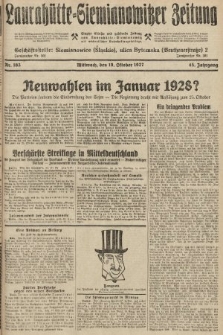 Laurahütte-Siemianowitzer Zeitung : enzige älteste und gelesenste Zeitung von Laurahütte-Siemianowitz mit wöchentlicher Unterhaitungsbeilage. 1927, nr 163