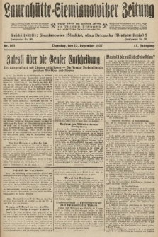 Laurahütte-Siemianowitzer Zeitung : enzige älteste und gelesenste Zeitung von Laurahütte-Siemianowitz mit wöchentlicher Unterhaitungsbeilage. 1927, nr 193