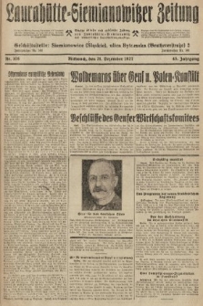 Laurahütte-Siemianowitzer Zeitung : enzige älteste und gelesenste Zeitung von Laurahütte-Siemianowitz mit wöchentlicher Unterhaitungsbeilage. 1927, nr 198