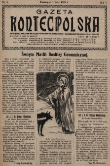 Gazeta Koniecpolska : poświęcona sprawom religijno-oświatowym, społecznym i samorządowym Koniecpola i okolicy. 1929, nr 3