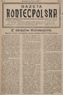 Gazeta Koniecpolska : poświęcona sprawom religijno-oświatowym, społecznym i samorządowym Koniecpola i okolicy. 1929, nr 6