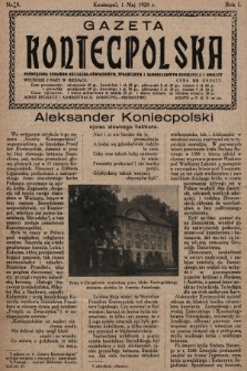 Gazeta Koniecpolska : poświęcona sprawom religijno-oświatowym, społecznym i samorządowym Koniecpola i okolicy. 1929, nr 9