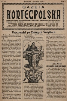 Gazeta Koniecpolska : poświęcona sprawom religijno-oświatowym, społecznym i samorządowym Koniecpola i okolicy. 1929, nr 11