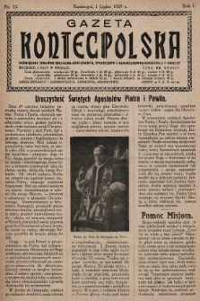 Gazeta Koniecpolska : poświęcona sprawom religijno-oświatowym, społecznym i samorządowym Koniecpola i okolicy. 1929, nr 13