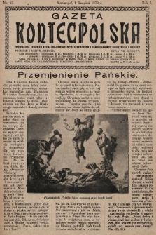 Gazeta Koniecpolska : poświęcona sprawom religijno-oświatowym, społecznym i samorządowym Koniecpola i okolicy. 1929, nr 15