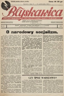 Błyskawica : organ Narodowo-Socjalistycznej Partii Robotniczej. 1933, nr 10