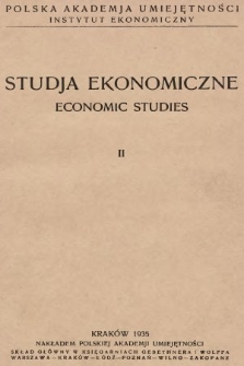 Studja Ekonomiczne. 1935, T. 2