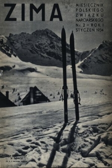 Zima : miesięcznik Polskiego Związku Narciarskiego. 1933, nr 2