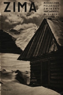 Zima : miesięcznik Polskiego Związku Narciarskiego. 1933, nr 3