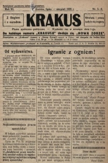 Krakus: pismo niezależne, społeczno-polityczne. 1928, nr 5