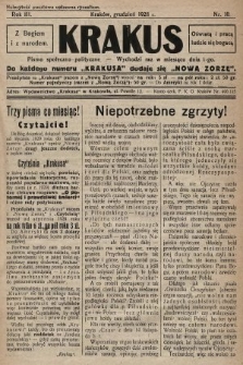 Krakus : pismo niezależne, społeczno-polityczne. 1928, nr 10 (nakład drugi po konfiskacie)