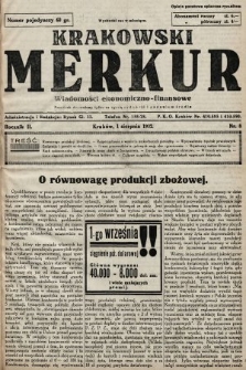 Krakowski Merkur : wiadomości ekonomiczno-finansowe. 1932, nr 8