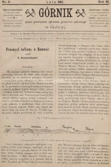 Górnik : pismo poświęcone sprawom górnictwa naftowego w Galicyi. 1883, nr 2