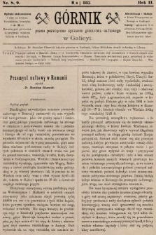 Górnik : pismo poświęcone sprawom górnictwa naftowego w Galicyi. 1883, nr 8 i 9