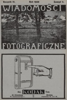 Wiadomości Fotograficzne. 1905, z. 5