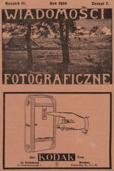 Wiadomości Fotograficzne. 1905, z. 7
