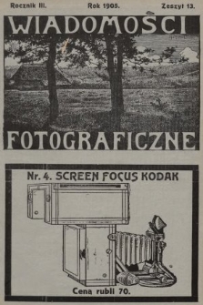 Wiadomości Fotograficzne. 1905, z. 13