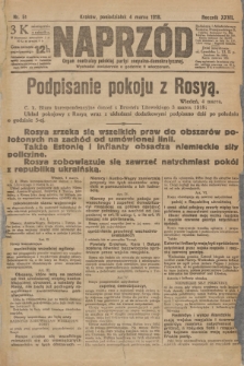Naprzód : organ centralny polskiej partyi socyalno-demokratycznej. 1918, nr 51