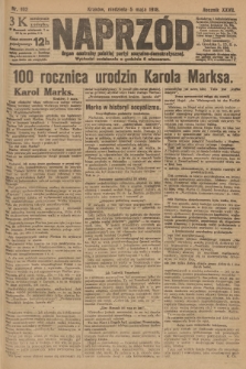 Naprzód : organ centralny polskiej partyi socyalno-demokratycznej. 1918, nr 102