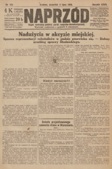Naprzód : organ centralny polskiej partyi socyalno-demokratycznej. 1918, nr 142