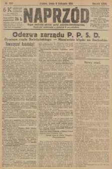 Naprzód : organ centralny polskiej partyi socyalno-demokratycznej. 1918, nr 247