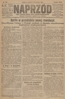 Naprzód : organ centralny polskiej partyi socyalno-demokratycznej. 1918, nr 291