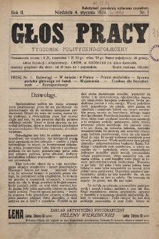 Głos Pracy : tygodnik polityczno-społeczny. 1925, nr 1