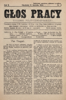 Głos Pracy : tygodnik polityczno-społeczny. 1925, nr 2