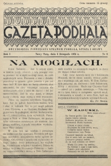 Gazeta Podhala : dwutygodnik poświęcony sprawom Podhala, Spisza i Orawy. 1936, nr 9